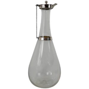 Christopher Dresser Designed Silver Mounted Glass Decanter, Dated 1879