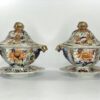 Pair Masons Ironstone tureens, covers and stands, c. 1815. Pair Masons Ironstone tureens, covers and stands, c. 1815.