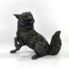 Austrian bronze Fox inkwell, c. 1890.