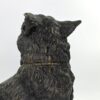 Austrian bronze Fox inkwell, c. 1890. closeup
