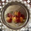 86F9B80C-9137-4BEA-A5E4-95E9D9A2930C Royal Worcester silver mounted basket, painted by Ricketts, dated 1912.