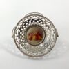 A7EADA99-AF23-4FB7-808A-161DA948938D Royal Worcester silver mounted basket, painted by Ricketts, dated 1912.