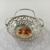 C1E95D08-2CC3-43B1-A7A3-A0C37A8EDF4D Royal Worcester silver mounted basket, painted by Ricketts, dated 1912. Top
