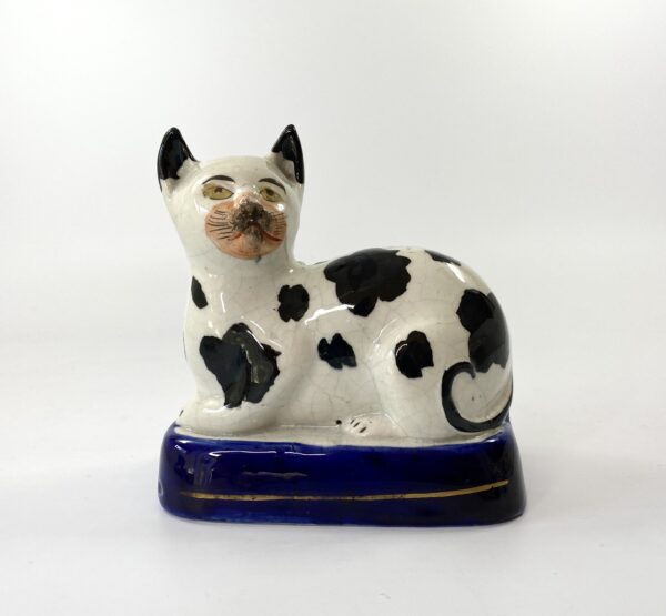 184F7C79-7358-4190-BED3-030D28D890B8 Staffordshire pottery cat, c. 1850.
