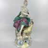 Pair Derby figures, Jupiter & Juno, c. 1760. closeup