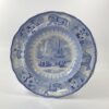 Staffordshire ‘Arctic Scenery’ pottery dish, c. 1835.