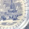 Staffordshire ‘Arctic Scenery’ pottery dish, c. 1835. lion