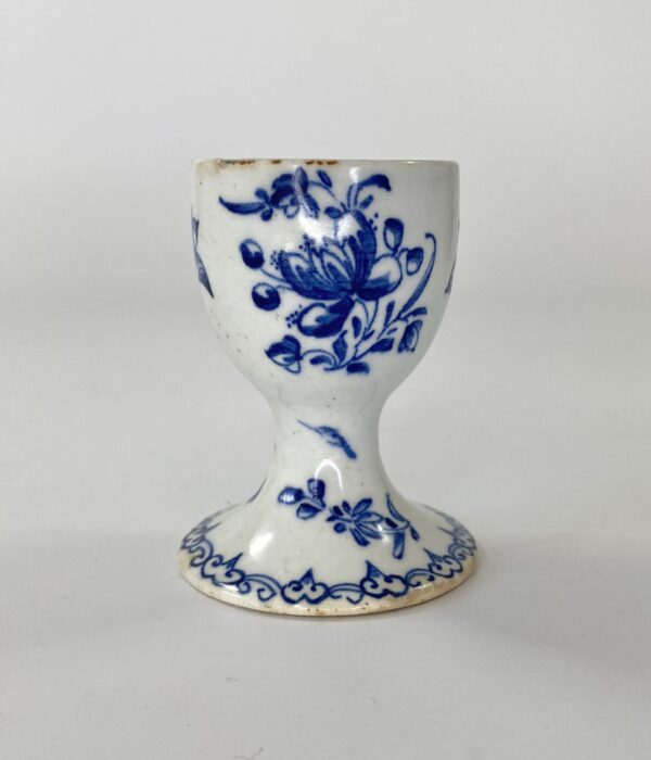 Bow porcelain egg cup, c. 1760.