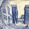 Spode ‘Caramanian’ series meat plate, ‘Castle of Boudron’, c. 1815. elephant