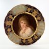 Carl Thieme porcelain portrait plate, c. 1900 Carl Thieme porcelain portrait plate, c. 1900.