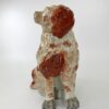 Pair Staffordshire pottery Spaniels, of large size, c. 1840.