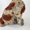 Pair Staffordshire pottery Spaniels, of large size, c. 1840.