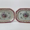 Pair Chinese porcelain platters. c. 1760. Qianlong Period Pair Chinese porcelain platters. c. 1760. Qianlong Period. top