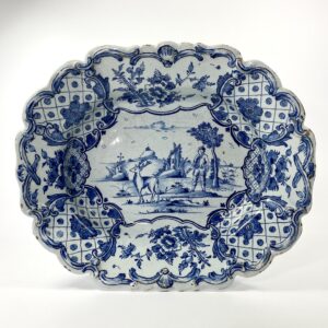 Dutch Delft large serving dish. Van Duyn Factory. c. 1765.