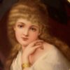 E722A7DD-6C11-4876-9F2E-A263239E925A Carl Thieme porcelain portrait plate, c. 1900. face