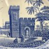 Spode ‘Caramanian’ series meat plate, ‘Castle of Boudron’, c. 1815.