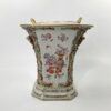 Pair Chinese porcelain bough pots. c. 1760. Qianlong Period. closeup