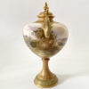 Royal Doulton vase and cover, signed J.H. Plant, c. 1900. closeup