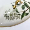 Chamberlains Worcester botanical serving dish, c. 1815. Stamp
