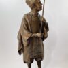 Japanese bronze lamp, signed Yoshitani, 美谷特製. Meiji Period.