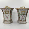 Pair Chinese porcelain bough pots. c. 1760. Qianlong Period.
