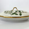 Chamberlains Worcester botanical serving dish, c. 1815. Stamp