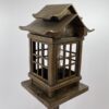 Japanese bronze lamp, signed Yoshitani, 美谷特製. Meiji Period.