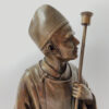 Japanese bronze lamp, signed Yoshitani, 美谷特製. Meiji Period.