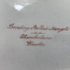 Chamberlains Worcester botanical serving dish, c. 1815. stamp underneath