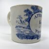Staffordshire pottery ‘Present for Thomas’ childs mug, c. 1830.