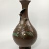 Japanese bronze and mixed metal ducks vase. Seiya, Meiji Period Japanese bronze and mixed metal ducks vase. Seiya, Meiji Period