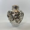 Japanese silver tea caddy ‘natsume’, c. 1890. Meiji Period.