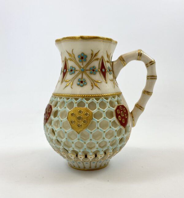 Royal Worcester ‘Reticulated’ jug, dated 1889 Royal Worcester ‘Reticulated’ jug, dated 1889
