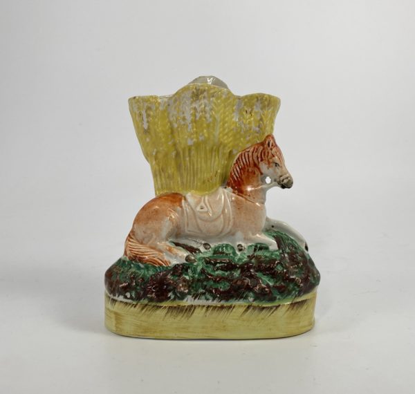 Staffordshire horse spill vase, c. 1860