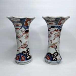 Pair Japanese ‘Imari’ vases, Arita, c. 1700. Genryoku Period.