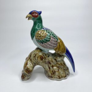 Kutani porcelain Green Pheasant, Japan, Meiji Period.