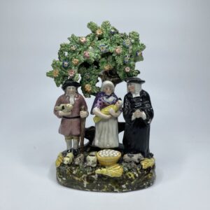 Staffordshire ‘Tithe Pig’ bocage group, c. 1830.