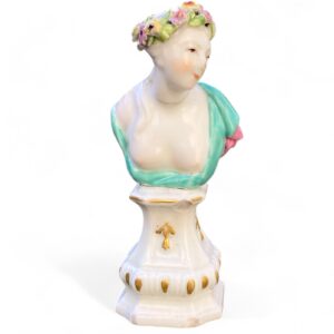 Chelsea porcelain bust of ‘Spring’, c. 1755.