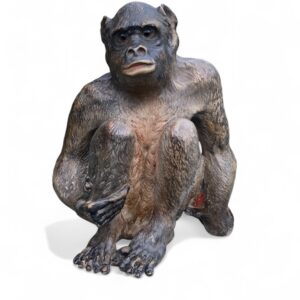 Austrian terracotta Chimpanzee, c. 1890.