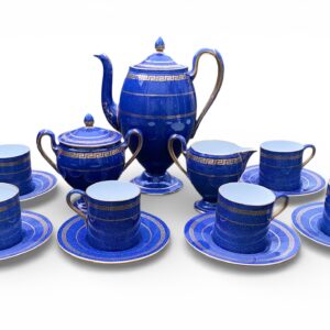 Wedgwood porcelain coffee set, c. 1925.