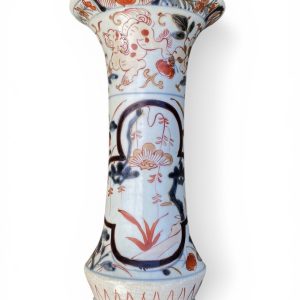 Imari porcelain trumpet vase, Arita, Japan, c. 1700, Genroku Period.