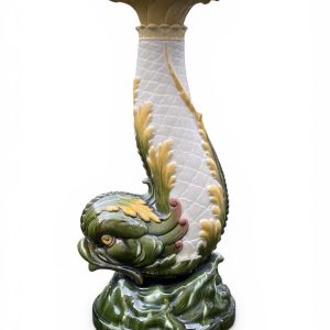 Burmantofts pottery jardiniere stand, Leeds, c. 1900.