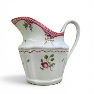 New Hall pattern cream jug, c. 1790.