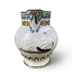 Prattware Nelson jug, Battle of the Nile, c. 1798.