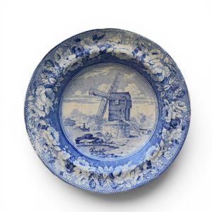 Staffordshire dish, Powder Mill, Hastings, c. 1820.