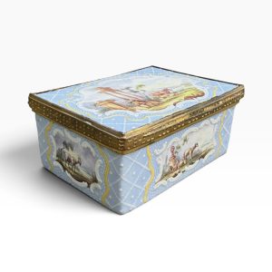 Bilston enamel box, Staffordshire, c. 1770.