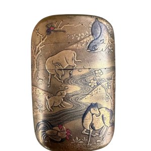 Japanese lacquer ‘Zodiac’ inro, 19th Century, Edo Period.