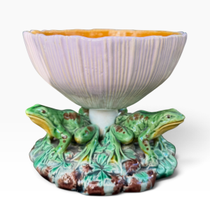 Minton majolica frogs bowl, d.1865.